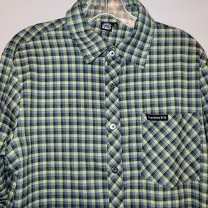 Cognative MTB Mountain Biking Technical Flannel Lemon Lime Color Size: Small